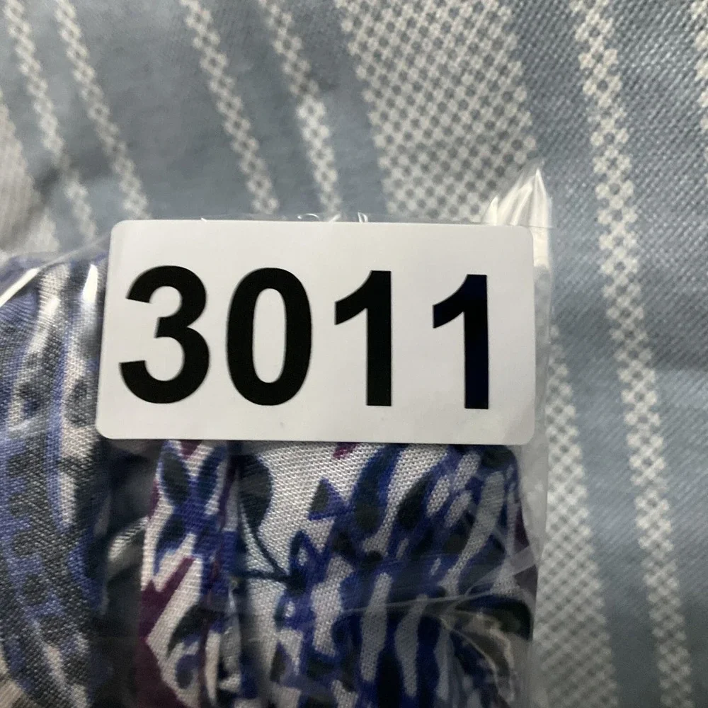 Beach Lunch Lounge Top Womens Sz XL V-Neck Geometric‎ Pattern Sheer Lightweight - Picture 10 of 10